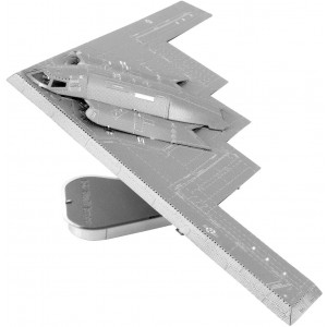 Fascinations Metal Earth ICONX B-2A Spirit Stealth Bomber 3D Metal Model Kit