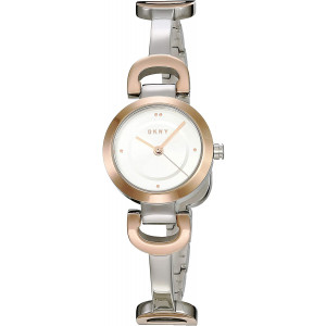 DKNY Women's City Link Quartz Watch with Stainless-Steel-Plated Strap, Multi, 5 (Model: NY2749)