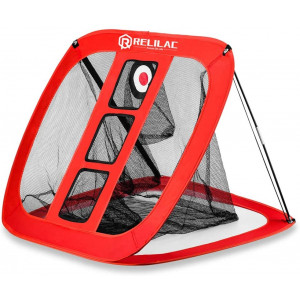 RELILAC Pop Up Golf Chipping Net - Indoor/Outdoor Golfing Target Accessories for Backyard Accuracy and Swing Practice - Great Gifts for Men, Dad, Mom, Husband, Women, Kid, Golfers