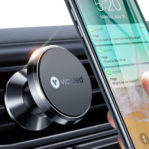 VICSEED Car Phone Mount Magnetic Phone Car Mount Strong Magnet Air Vent Mount 360 Rotation Car Phone Holder Fit for iPhone SE 11 Pro XS Max XR X 8 Plus Samsung Galaxy S20 Note10 S10 S10e and All Phone