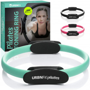 URBNFit Pilates Ring Fitness Circle - Weight Loss Body Toning Magic Circle and Resistance Exercise Fitness Ring Free Workout Guide Included