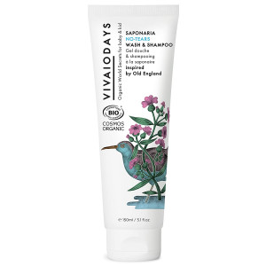 VIVAIODAYS - Natural Saponaria No-Tears Wash and Shampoo (5.1 oz | 150 ml)