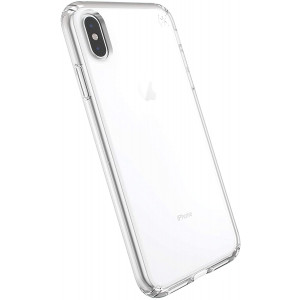 Speck Products Compatible Phone Case for Apple iPhone XR, Presidio Stay Clear Case, Clear/Clear (119390-5085)