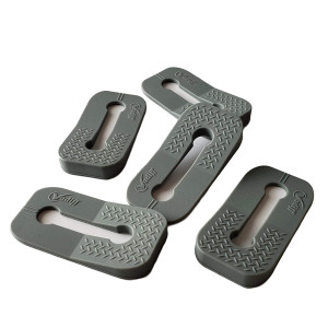 Vadiff Silicone Gas Stove Child Safety Knob Locks | Oven Knob Guard (5 Pk)(Gray)