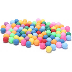 meizhouer 50Pcs/Pack Colored Ping Pong Balls 40mm 2.4g Entertainment Table Tennis Balls Mixed Colors for Game and Advertising