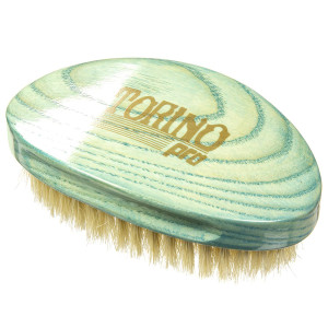 Torino Pro Soft Curved Palm Wave Brush By Brush King #1970-360 Curved Softy waves brush no handle -Wavy design handle - Great for laying down waves and pull - for 360 waves