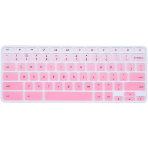 Lenovo Chromebook Keyboard Cover Compatible with 11.6" Lenovo Chromebook C330 /Lenovo Flex 11 Chromebook 11.6" /Lenovo Chromebook N20 N21 N22 N23 / Chromebook N42 N42-20 14"(Gradual Pink)