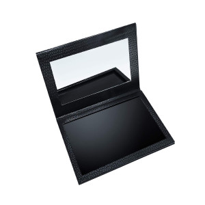 Allwon Magnetic Palette Empty Makeup Palette with Mirror for Eyeshadow Lipstick Blush Powder (Black)