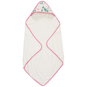 Land of the Wee Baby Girl Towel with Hood - Luxury Extra Soft 500GSM Organic Bamboo  2 Layer Hood for Extra Warmth  Hooded Towel for Newborn Baby to Toddlers