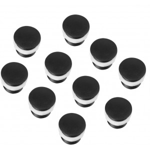 Arcade Button Cover - 10pcs 28MM Screw in Type Black Push Button Cover Cap for Arcade Game Push Button Joystick Video Game Console
