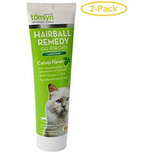 Tomlyn Laxatone Hairball Remedy Gel for Cats - Catnip Flavor (2 Pack)