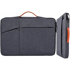 15.6 Inch Water-Repellent Laptop Sleeve Men Women Briefcase with Handle for Acer Chromebook 15/Aspire E15, Dell Inspiron 15, HP ENVY x360 15.6, ASUS Chromebook 15.6, Toshiba Lenovo Carrying Case, Gray