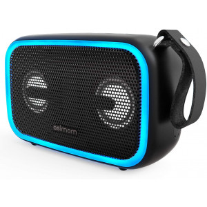 IPX7 Waterproof Bluetooth Speaker,Asimom 28W Portable Speakers with Enhanced Bass,Bluetooth 5.0,Wireless Stereo Pairing,12H Playtime,Beat-Driven Light for Outdoor Beach Pool,Support TF Card,AUX-in