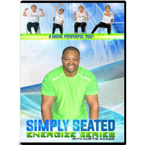 Chair Exercise DVD for Seniors- Simply Seated is an invigorating Total Body Chair Workout. Warm up, Aerobic Endurance, Strengthening, Stretching. You Will Love This Chair Exercise for Seniors DVDs