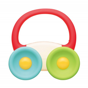 My First Car Teething Toy by ToyLab  Multiple Sensory Points with Sound and Textures  Award Winning Design in Japan  Calming Soothie  Develops Coordination and Motor Skills  Ages 3+ Months