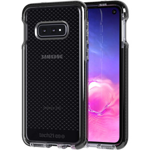 tech21 - Evo Check - for Samsung Galaxy S10e - Mobile Phone Case with a Unique Check Pattern - Thin and Light Cellphone Case - Phone Casing for Drop Protection of 12FT or 3.6M (Smokey/Black)