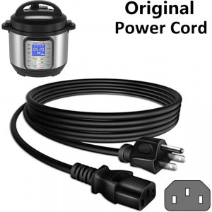 Zonefly Power Cord Compatible for Instant Pot Electric Pressure Cooker, Power Quick Pot, Rice Cooker, Soy Milk Maker, Microwaves and More Kitchen Appliances Replacement Cable