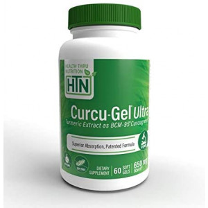 Health Thru Nutrition 650 Mg Bcm-95 Bio-Curcumin Complex Curcu-Gel Ultra, 60 Count