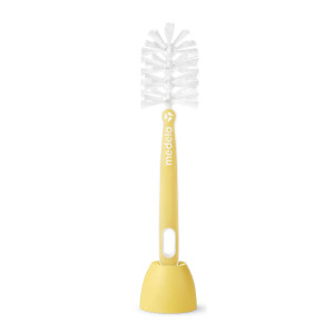 Medela Quick Clean Bottle Cleaning Brush, Adapts to Breast Pump Parts and Baby Bottles, Multifunctional Tip for Cleaning Nipples and Small Parts