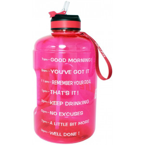 BuildLife Gallon Motivational Water Bottle Wide Mouth with Straw and Time Marked to Drink More Daily,BPA Free Reusable Gym Sports Outdoor Large(128OZ/73OZ/43OZ) Capacity