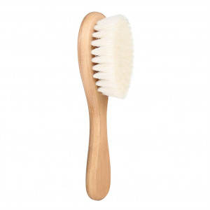 Baby Hair Brush Soft Toddler Natural Wood Hair Brush Baby Hair Comb for Baby Infant Head Massage Grooming Comb