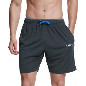 CENFOR Men's 7" Athletic Workout Shorts with Pockets Drawstring Quick Dry Breathable Active Training Shorts