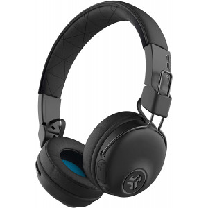 JLab Audio Studio Bluetooth Wireless On-Ear Headphones | 30+ Hour Bluetooth 5 Playtime | EQ3 Sound | Ultra-Plush Faux Leather and Cloud Foam Cushions | Track and Volume Controls | Black