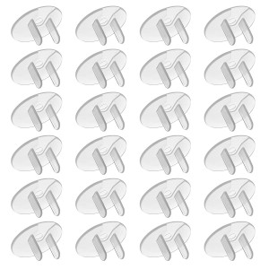 Outlet Plug Covers - 24 Pack Safety Electrical Plug Protectors by HAWATOUR