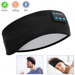 Sleep Headphones Bluetooth, Voerou Wireless Headband Headphones Sports Sweatband with Ultra-Thin HD Stereo Speakers for Sleeping,Workout,Jogging,Yoga,Insomnia, Travel, Meditation