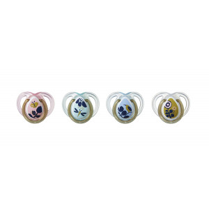Tommee Tippee Closer to Nature Moda Baby Pacifiers 0-6 months - 4 count