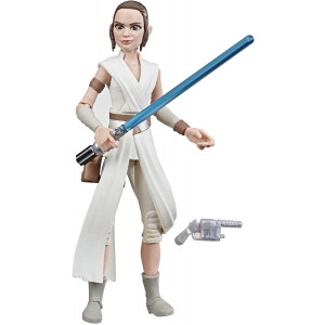 Star Wars Galaxy of Adventures The Rise of Skywalker Rey 5"-Scale Action Figure Toy with Fun Lightsaber Action Move