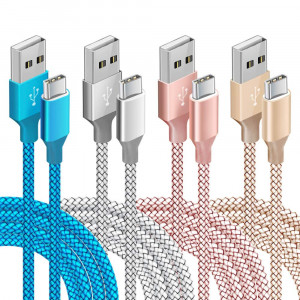 Samsung A20 Charger, Type C Cable Fast Charging 6Ft USB C Cords for Galaxy A20 A50 A10e S10E S10 + S8 S9 Plus Note 10/9 LG Stylo 5/4 Plus G7 G8 thinQ Moto G7 Power X4 Z3 Z2 Z Play Nexus 5X/6P
