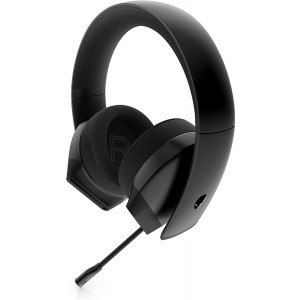 Alienware Stereo PC Gaming Headset AW310H: 50mm Hi-Res Drivers - Sports Fabric Memory Foam Earpads - Works with PS4, Xbox One and Switch via 3.5mm Jack