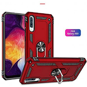 Galaxy A50 Case,SUSAA 360 Degree Rotating Ring Holder Kickstand Phone Case for Samsung Galaxy A50 (2019 Release) Red