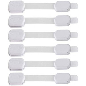 Child Safety Cabinet Locks for Baby Proofing (6 Pack) No Tool or Drilling Needed with Super Strong 3M Adhesive, Multi-Purpose Locks, Baby Proof Home Drawer, Cabinets, Oven, Window, Toilet Seat