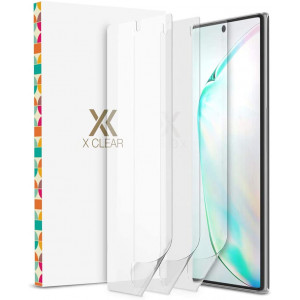 XClear 3 Pack Screen Protector Designed for Galaxy Note 10 (2019) [Case Friendly] TPU Film Anti-Scratch HD Protector Compatible with Samsung Galaxy Note10 - Pack of 3