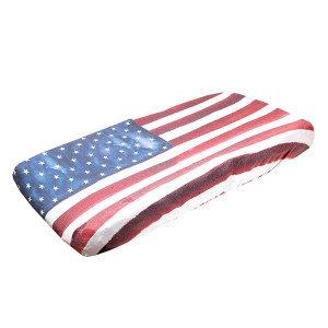 Premium Knit Diaper Changing Pad Cover"Patriot" by Copper Pearl