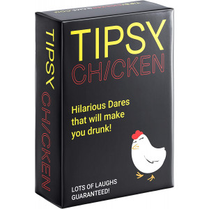 Tipsy Chicken, Drinking Party Card Game for Adults, Outrageously Fun Dares for Game Night