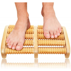 Christmas Gifts Dual Foot Massager Roller - Unique Gifts for Men, Women, Mom, Dad, Teacher - Original Shiatsu Massage for Foot, Leg, Back - Relax and Relieve Foot Pain, Plantar Fasciitis, Stress Relief