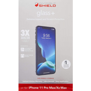 ZAGG InvisibleShield Glass+ Screen Protector  High-Definition Tempered Glass Made for Apple iPhone 6.1  Impact and Scratch Protection