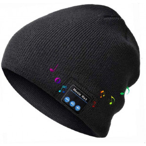 Bluetooth Beanie Hat Men Women Gifts, Bluetooth 5.0 Wireless Music Beanie with Detachable Built-in Mic, Idea Gifts for Outdoor Sports Men/Women Christmas