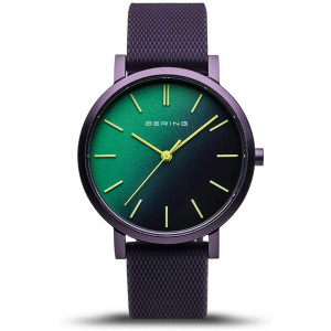 BERING Time | Unisex Slim Watch 16934-999 | 34MM Case | True Aurora Collection | Silicone Strap | Scratch-Resistant Sapphire Crystal | Minimalistic - Designed in Denmark