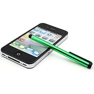 5pack Green Universal Small Touch Stylus Metal Pen for Mobile Phone Cell Smart Phone Tablet iPad iPhone (Green)