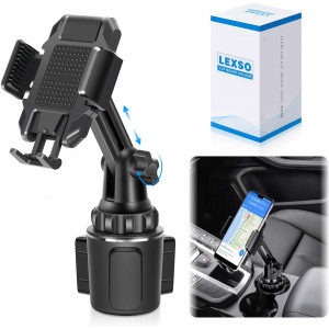 Car Cup Holder Phone Mount,Cup Holder Cradle Car Mount for Cell Phone Universal Adjustable iPhone Xs Max/X/11/8/7 Plus/Samsung Galaxy S10/S9/S8 Note 9 Nexus Sony/HTC/Huawei/LG [2020 Upgraded]