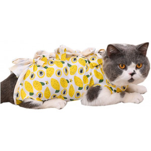 Kitipcoo Professional Surgery Recovery Suit for Cats Dogs Cotton Breathable Surgery Suits for Abdominal Wounds and Skin Diseases for Cats and Dogs, After Surgery Wear Pajama Suit