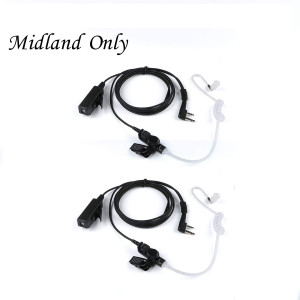 2019 New Earpiece for Midland Walkie Talkies with Mic Security Headsets for GXT1000VP4 LXT500VP3 GXT1050VP4 GXT1000XB (2Packs)