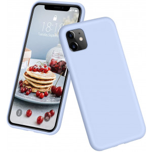 DTTO iPhone 11 Case, [Romance Series] Full Covered Shockproof Silicone Cover [Enhanced Camera and Screen Protection] with Honeycomb Grid Pattern Cushion for Apple iPhone 11 6.1 2019, Light Blue