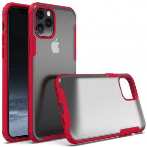 Erudite iPhone 11 Pro Max Case,Rugged Armor Matte Cell Phone Case Clear Protective Shockproof Cool Bumper 11 Pro Max Case Soft TPU Hard Frosted PC Hybrid 6.5 Case for iPhone 11 Pro Max 2019 (Red)
