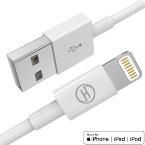 Apple iPhone/iPad Charger/Charging Cable/Cord/Line,Heardear Lightning to USB Cable[MFi Certified]for iPhone 11 Pro Max/XS Max/XR/X/8/7/6s/6/Plus/5 SE/5s,iPad Pro/Air/Mini,iPod(White 3.3FT/1M)Original...