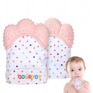 Baby Teething Mittens, Soothing Pain, for 0-6 Months Baby